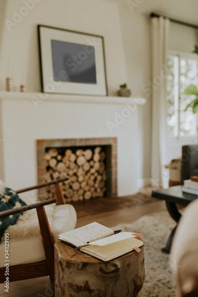 Fototapeta Cozy home living room