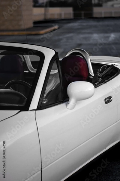 Fototapeta car red interior