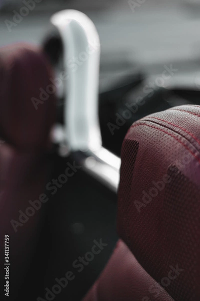 Fototapeta car red interior