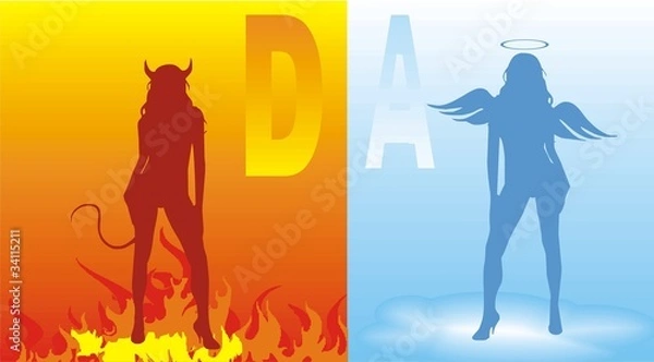 Obraz Devil and Angel