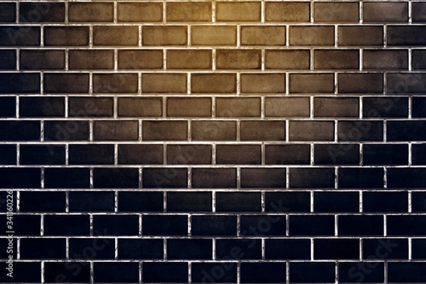 Fototapeta Black brick wall