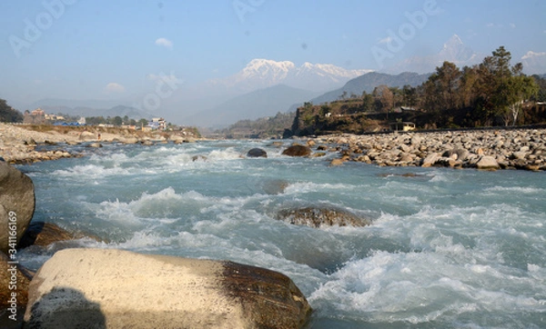 Obraz The Himalayan ice melt river