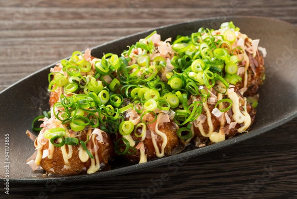 Obraz Takoyaki - ネギたこ焼き