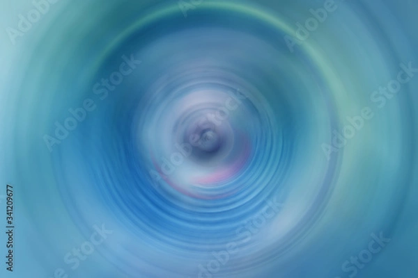 Obraz Blue abstract blur background with circles movement.