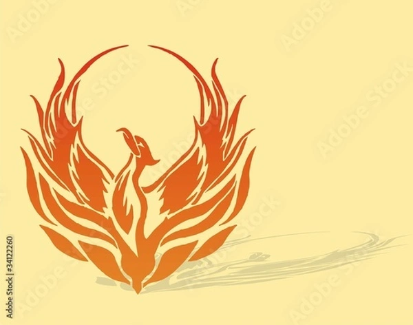 Obraz Mythical phoenix bird