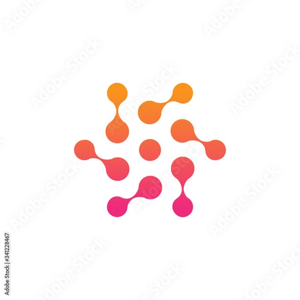 Obraz modern technology logo design vector
