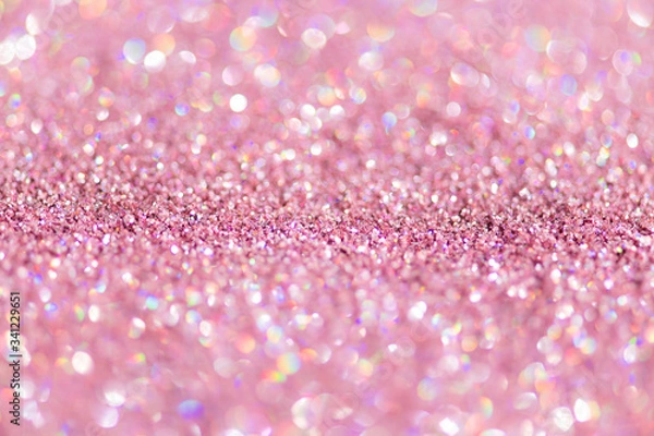 Fototapeta Shiny pink glitter textured background
