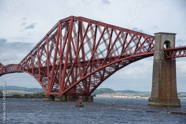 Fototapeta Eisenbahnbrücke bei Edingburgh