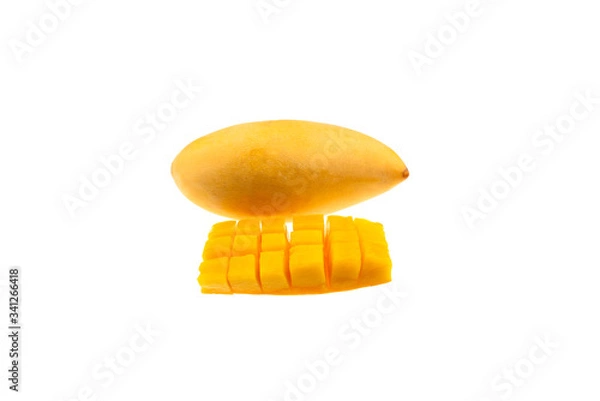 Obraz "name-doc-mai" mango isolated in white background.