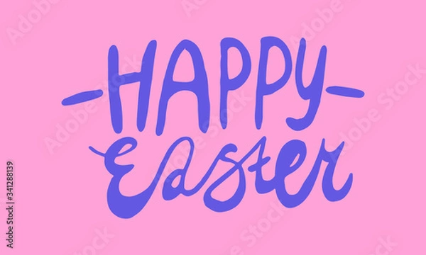 Fototapeta Vector illustration with the inscription happy day. Can be used to print cards and party invitations.