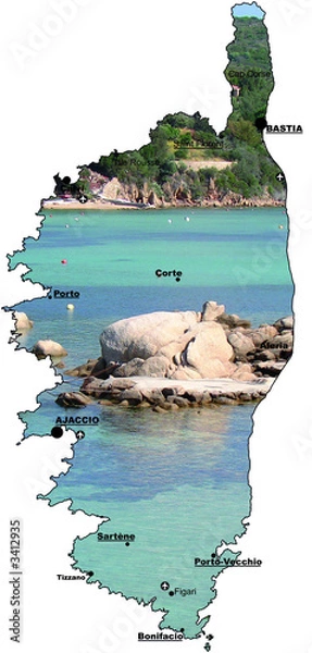 Obraz carte de corse