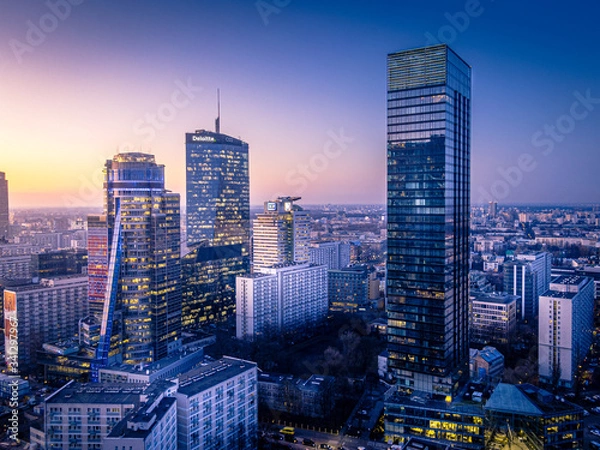 Obraz Warszawa z lotu ptaka