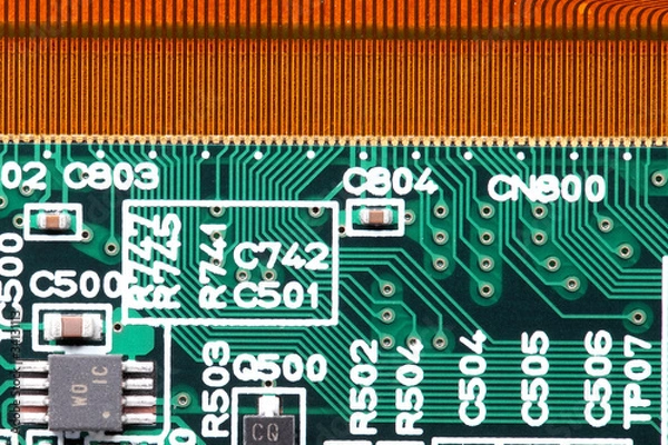 Obraz Leiterplatte mit Anschluss