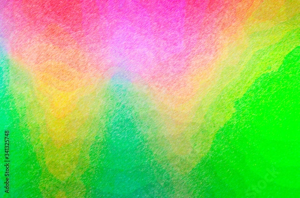 Fototapeta Abstract illustration of green, red, yellow Color Pencil High Coverage background
