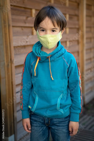 Obraz Child with face mask