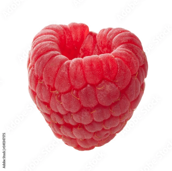 Obraz Raspberries isolated on white background