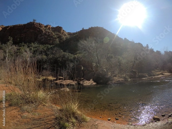 Obraz 川沿いのセドナ