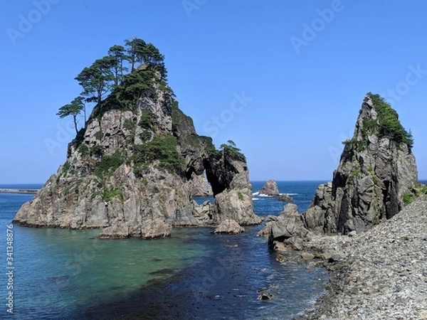 Obraz 縁起の良い夫婦岩