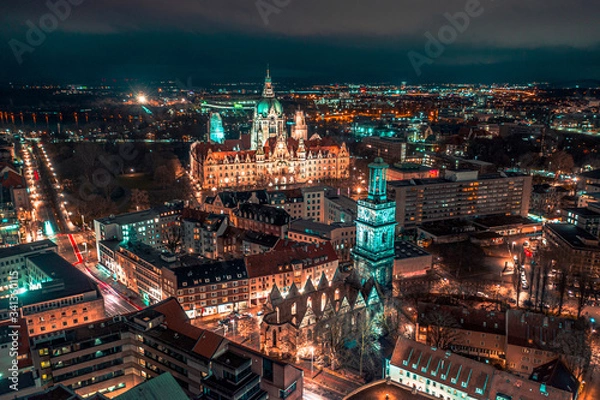 Obraz Hanower z lotu ptaka