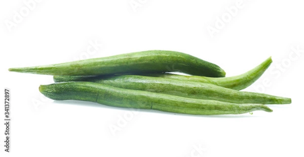 Fototapeta fresh loofah on the white background