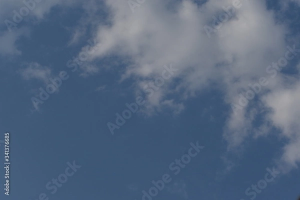 Fototapeta Blue Sky with White Clouds, Nature Background.