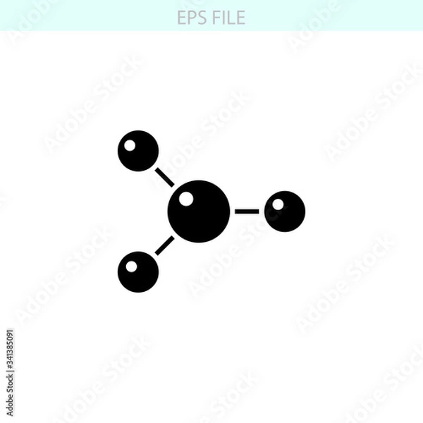 Fototapeta Molecule icon. EPS vector file