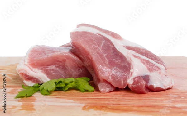 Obraz isolated raw meat