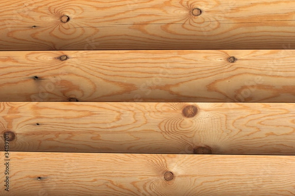 Obraz Фрагмент стены из деревянного бруса