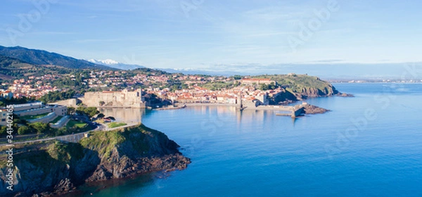 Obraz Collioure vu du ciel