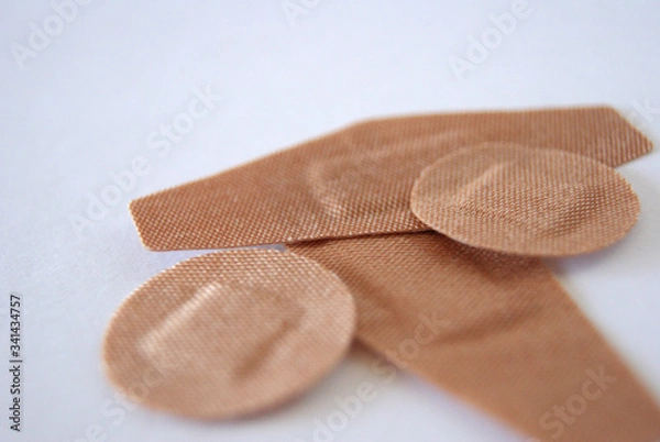 Fototapeta bandage on white background