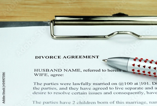 Obraz Divorce Agreement