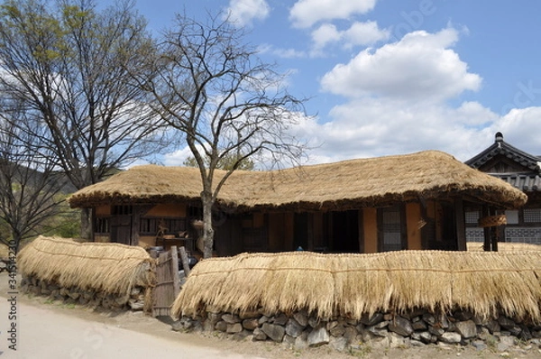 Fototapeta 한국의 전통 건축, 한옥, 전통스타일