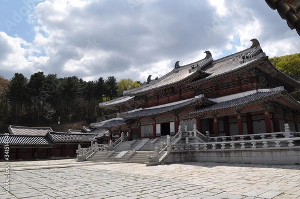 Fototapeta 한국의 전통 건축, 한옥, 전통스타일