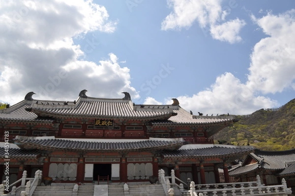 Fototapeta 한국의 전통 건축, 한옥, 전통스타일