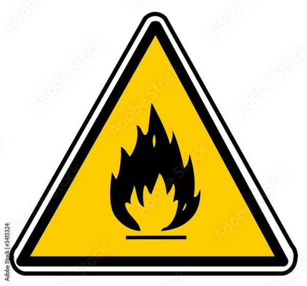 Obraz materiały łatwopalne