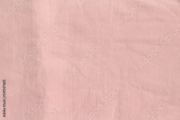 Obraz  linen fabric cotton for wallpaper design. Brown weave cotton background texture.