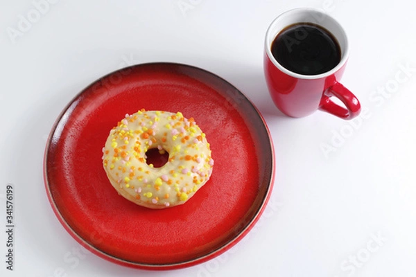 Obraz Donut and coffee