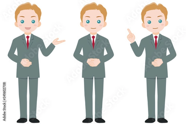 Fototapeta スーツ姿の男性