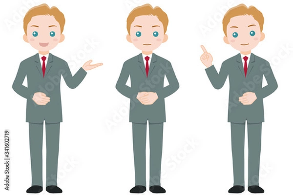 Fototapeta スーツ姿の男性