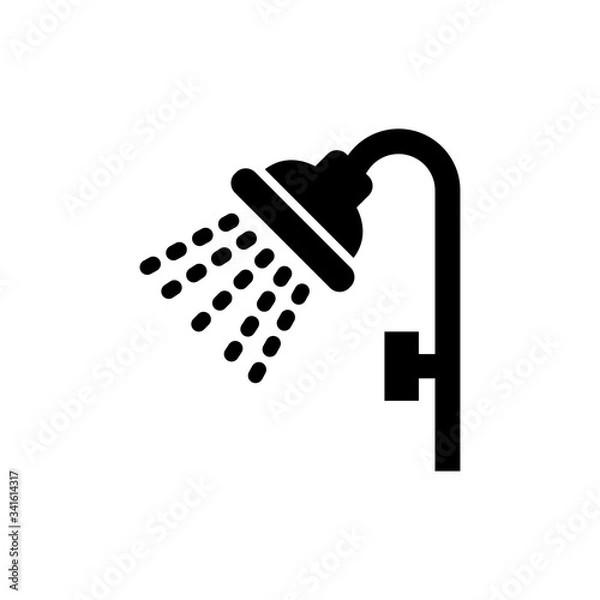 Obraz shower icon vector symbol template design trendy
