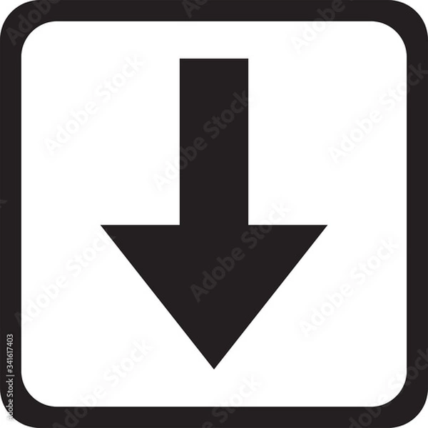 Fototapeta arrow icon download arrow icon down arrow icon