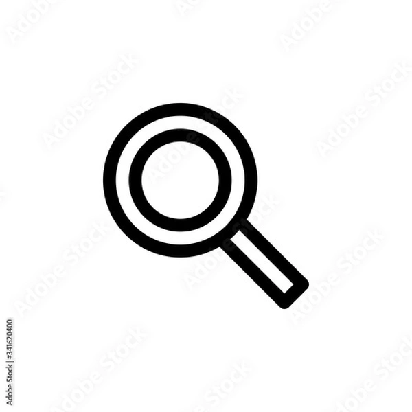 Obraz Search Icon, isolated on white. User Interface Outline Icon.
