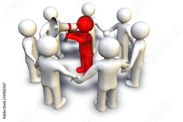 Fototapeta Teamwork - Figuren - 002