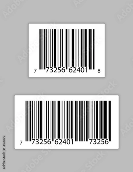 Fototapeta Generic bar codes illustration design