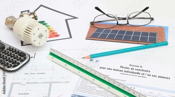 Obraz Projet construction