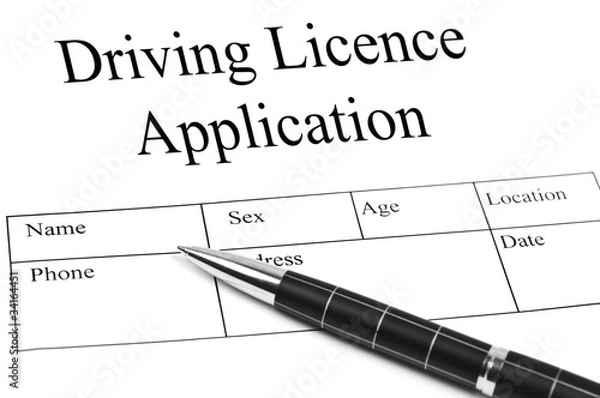 Obraz Driving Licence Application