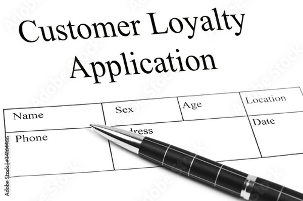 Fototapeta Customer Loyalty Application