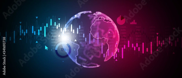 Fototapeta sfondo, tecnologia, economia, mondiale
