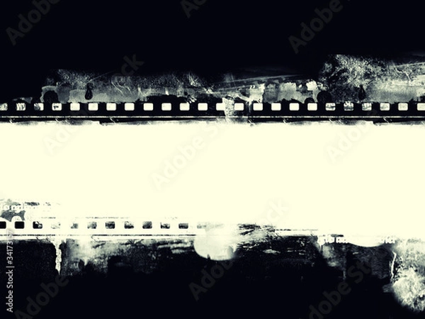 Fototapeta Grunge film frame with space for your text or image