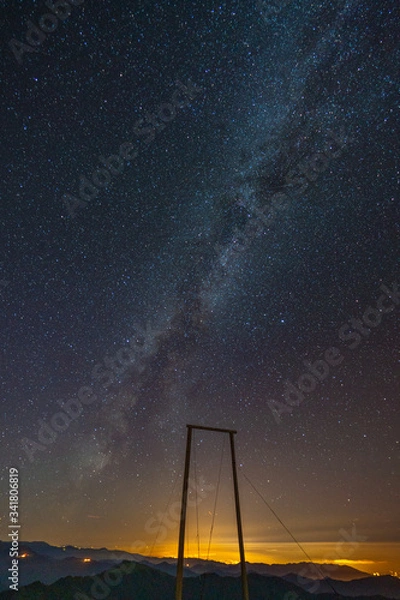 Obraz A great milky way in the huser plateau